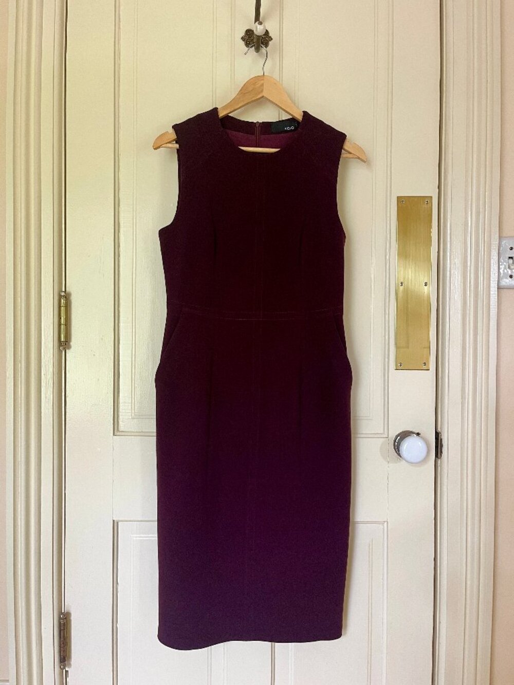 Plum shift dress